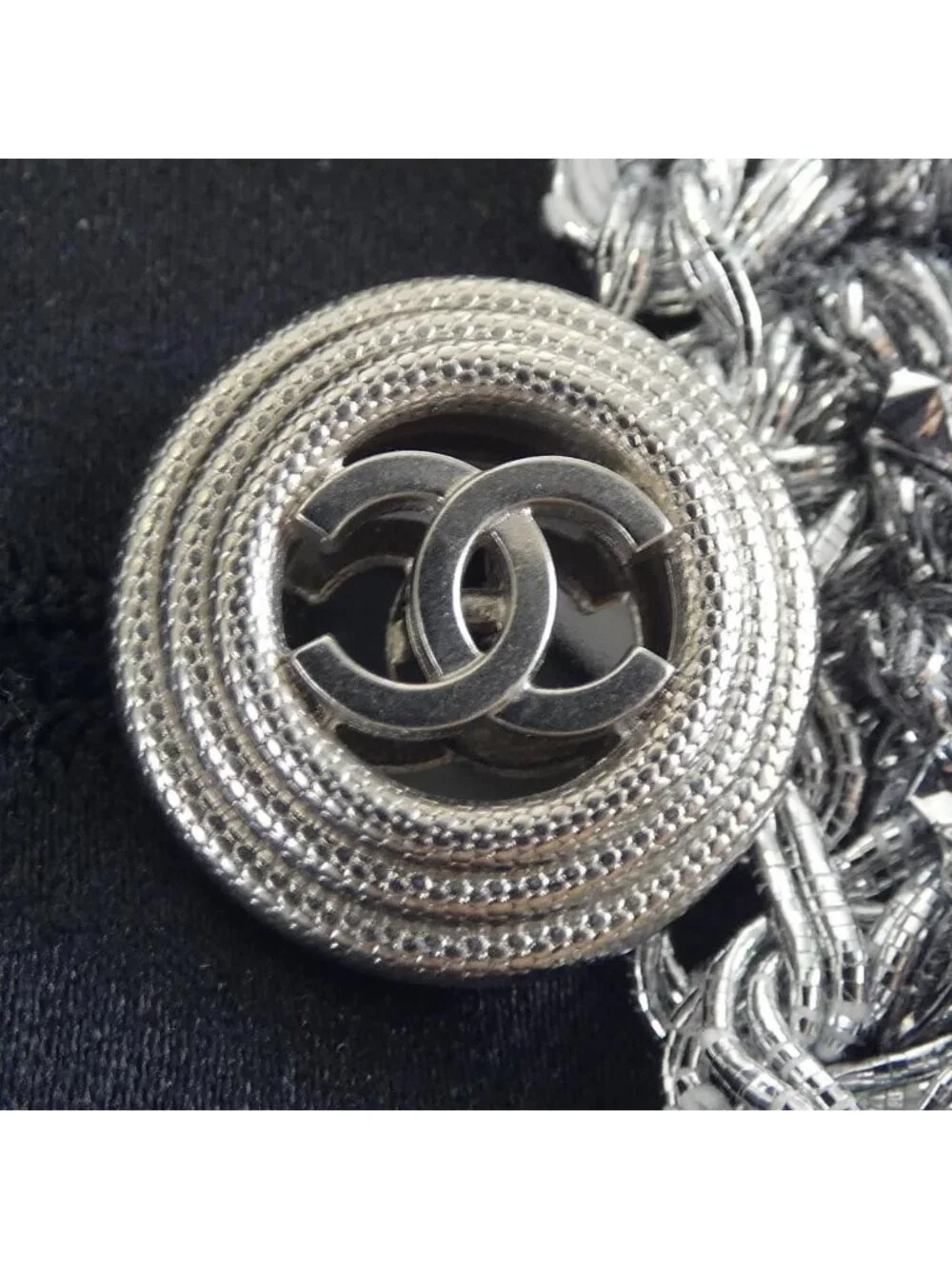Chanel Collarless Jacket Black